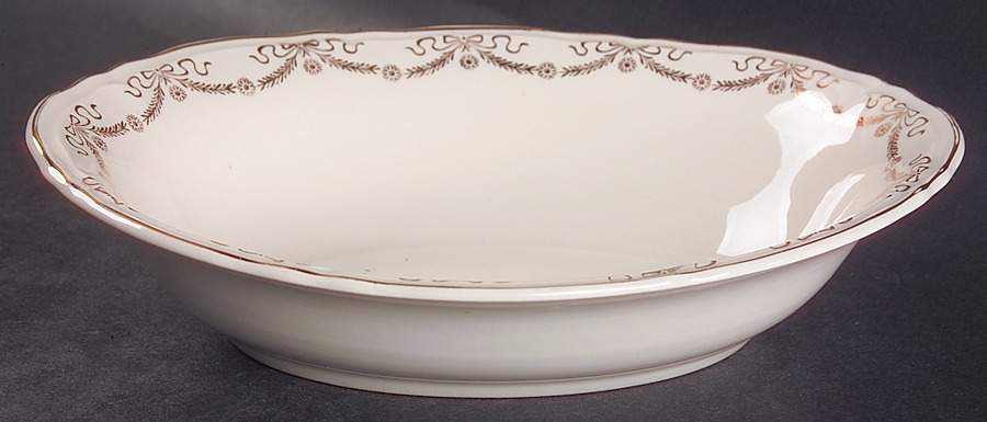KNO10 9" Oval Vegetable Bowl by Edwin Knowles-1
