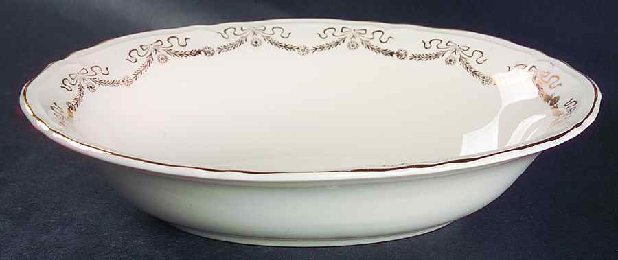 KNO10 9" Oval Vegetable Bowl by Edwin Knowles-1
