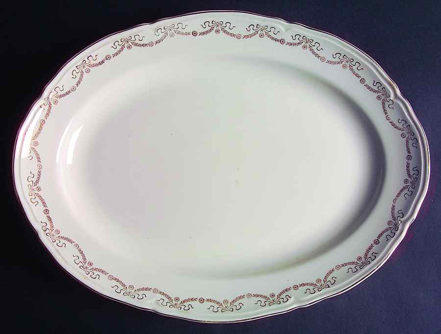 KNO10 15" Oval Serving Platter by Edwin Knowles-1