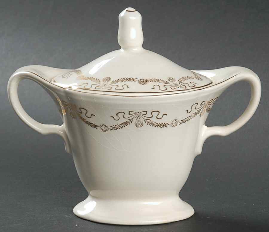 KNO10 Sugar Bowl & Lid by Edwin Knowles-1