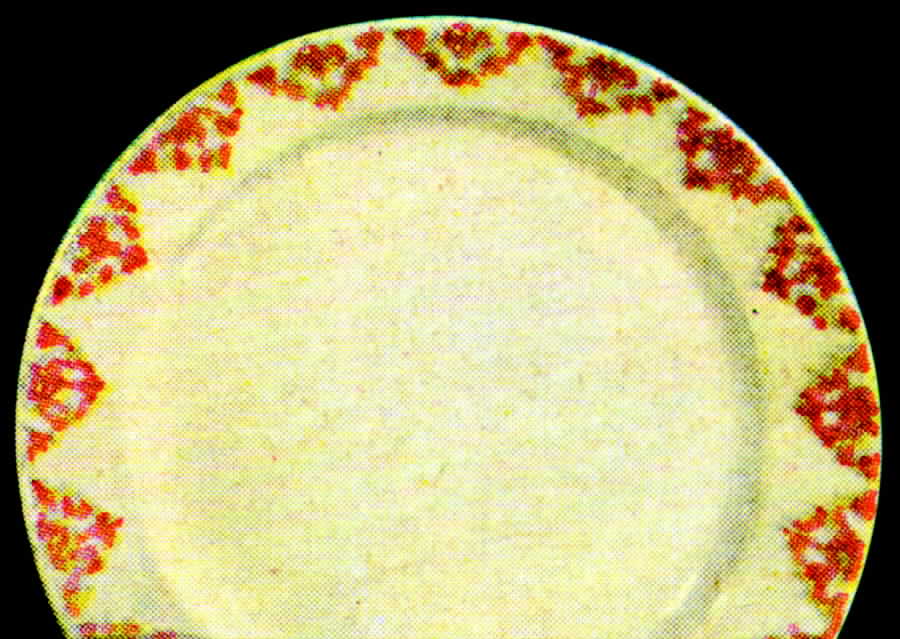 Golden Lace Dinner Plate by Edwin Knowles-1