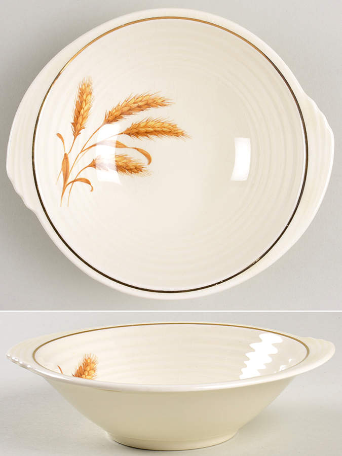 Golden Wheat Rim Cereal Bowl by Edwin Knowles-1