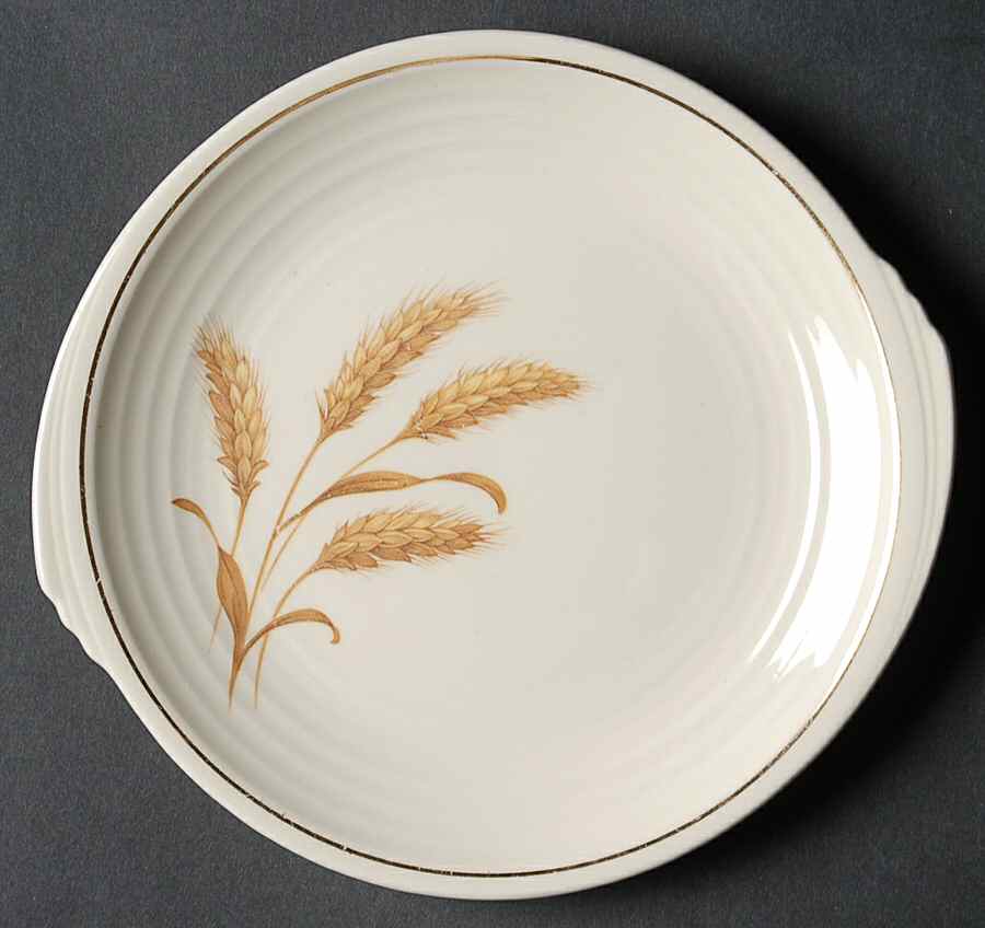 Golden Wheat Bread & Butter Plate by Edwin Knowles-1
