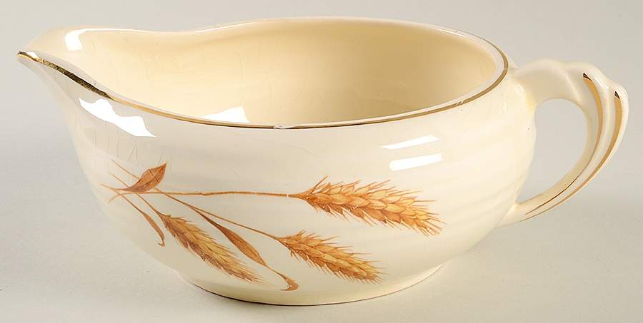 Golden Wheat Gravy Boat by Edwin Knowles-1