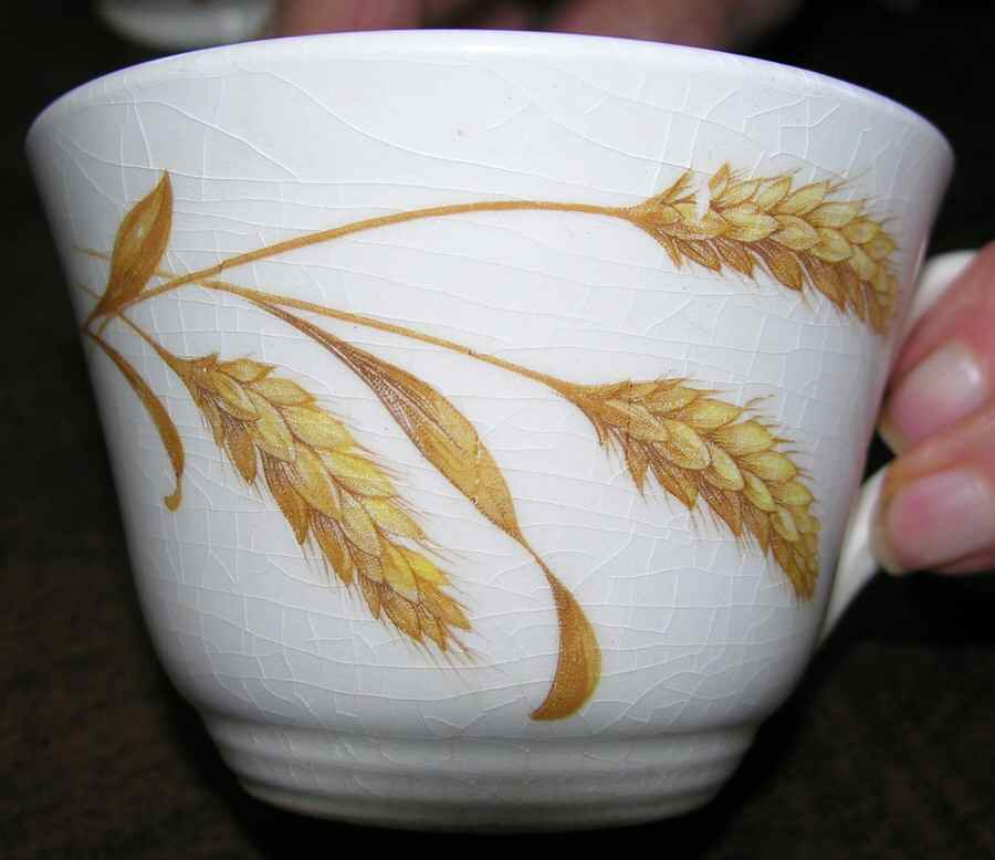 Golden Wheat Footed Cup by Edwin Knowles-1
