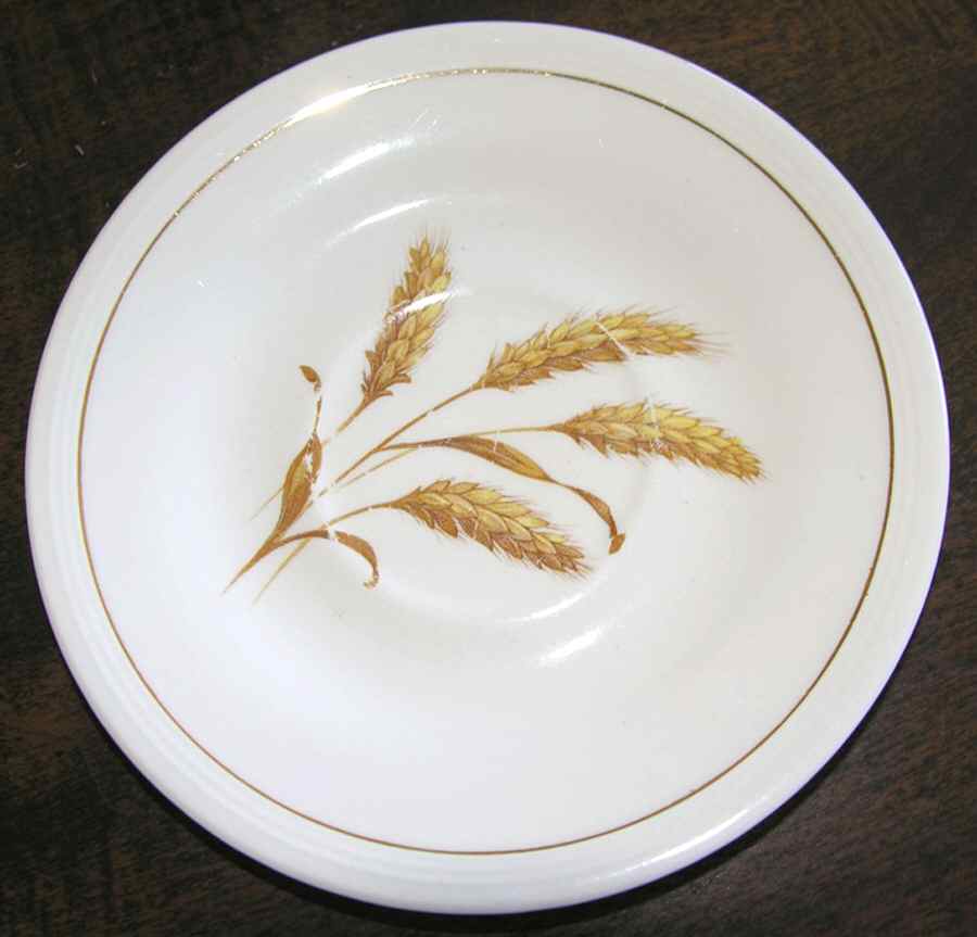Golden Wheat Saucer by Edwin Knowles-1