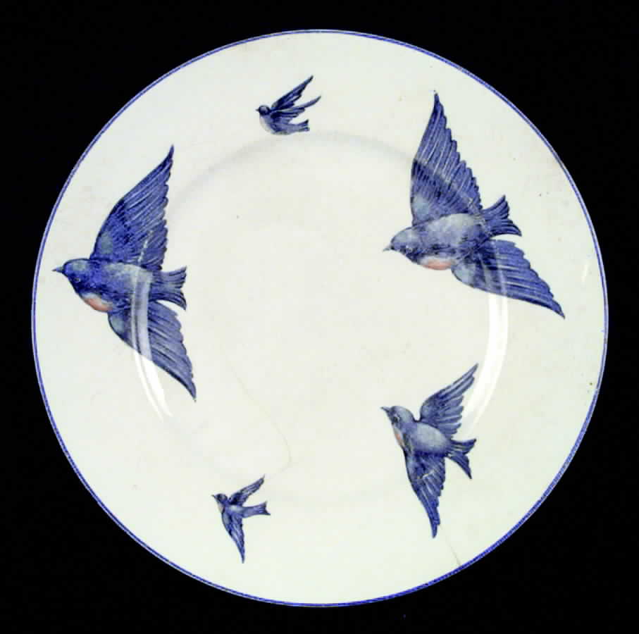Blue Bird Salad Plate by Knowles, Taylor & Knowles-1