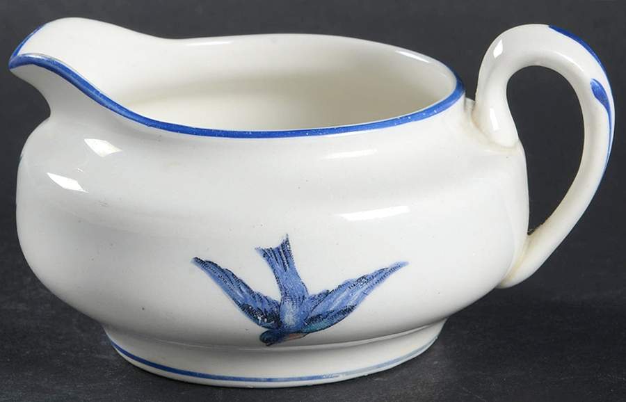 Blue Bird Creamer by Knowles, Taylor & Knowles-1