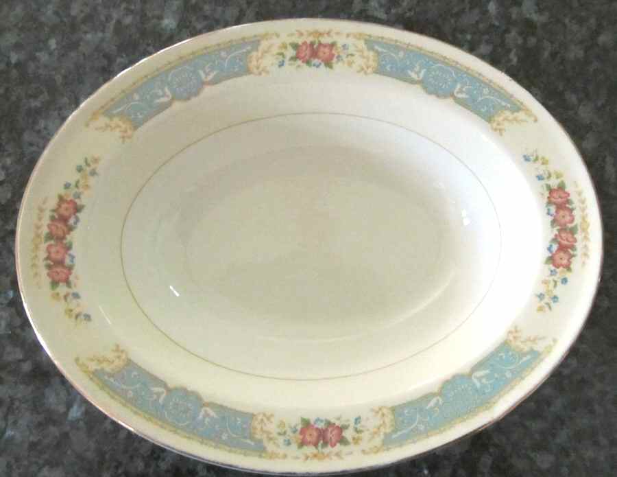 KNO101 9" Oval Vegetable Bowl by Edwin Knowles-1