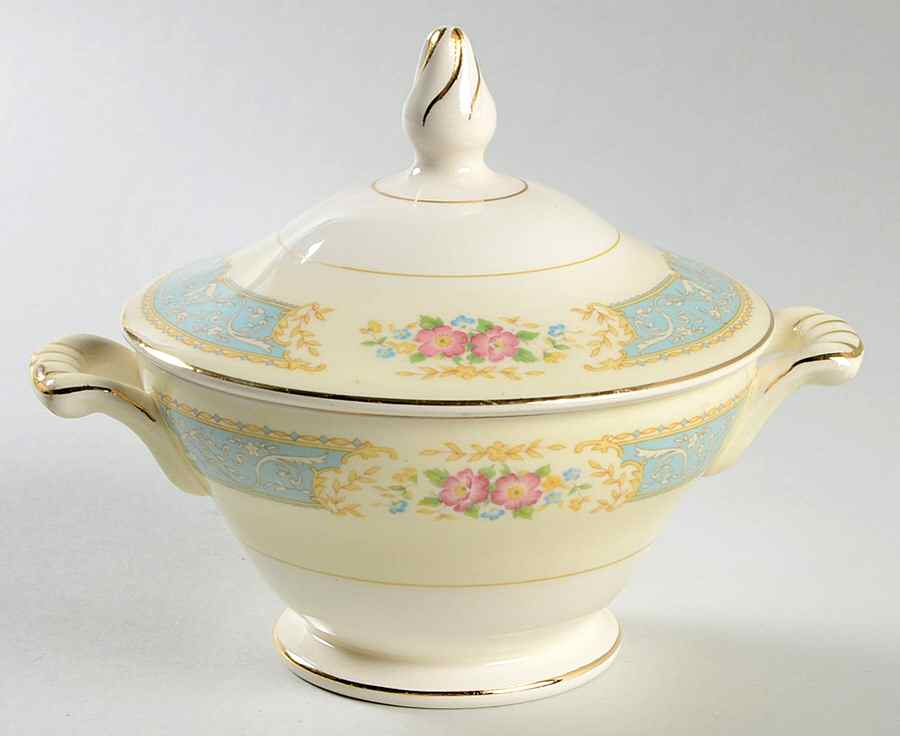 KNO101 Sugar Bowl & Lid by Edwin Knowles-1