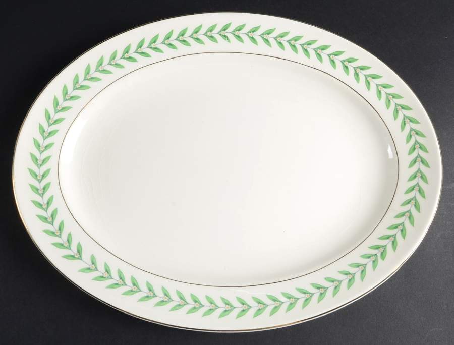 KNO103 13" Oval Serving Platter by Edwin Knowles-1