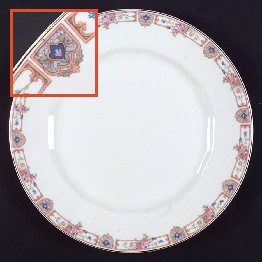 Plaza Dinner Plate by Edwin Knowles-1