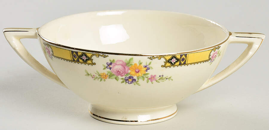 402E1 Sugar Bowl No Lid by Edwin Knowles-1