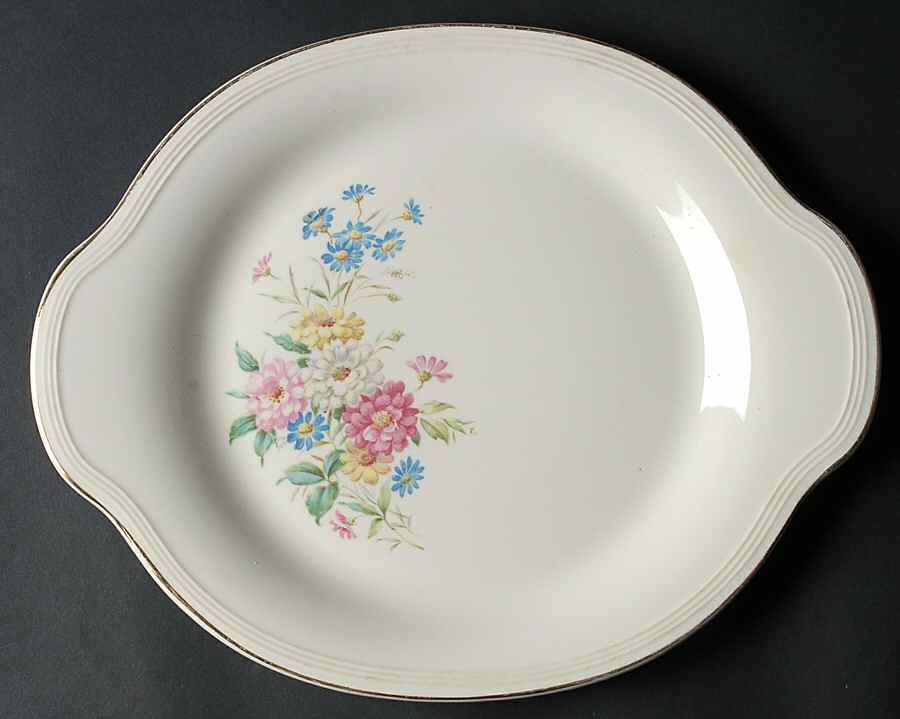 KNO118 13" Oval Serving Platter by Edwin Knowles-1