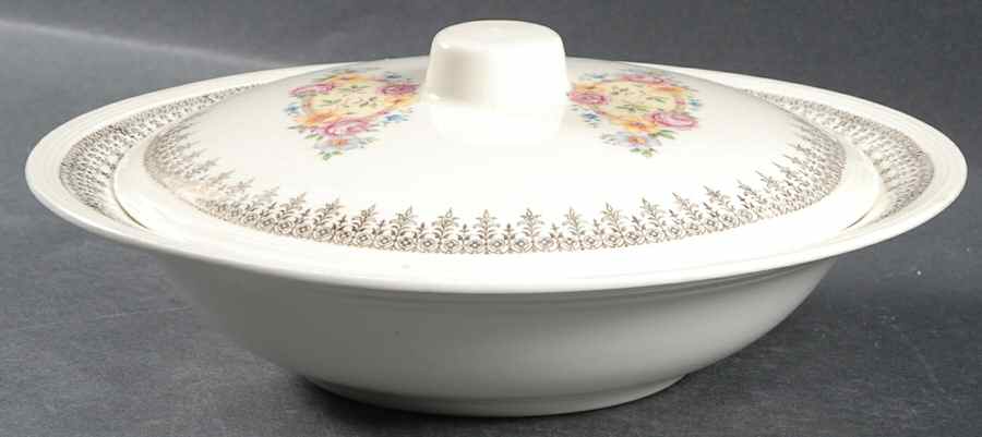Royal Knowlton Round Covered Vegetable by Edwin Knowles-1