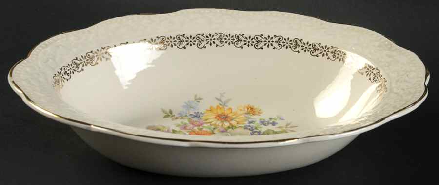S-337-E1 9" Oval Vegetable Bowl by Edwin Knowles-1
