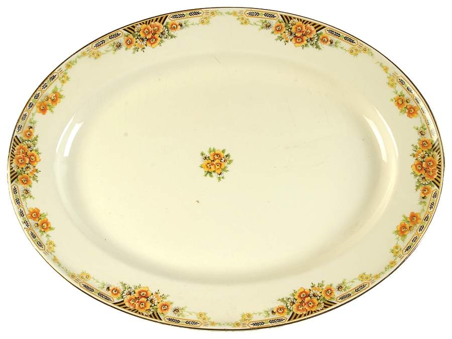 797E1 15" Oval Serving Platter by Edwin Knowles-1