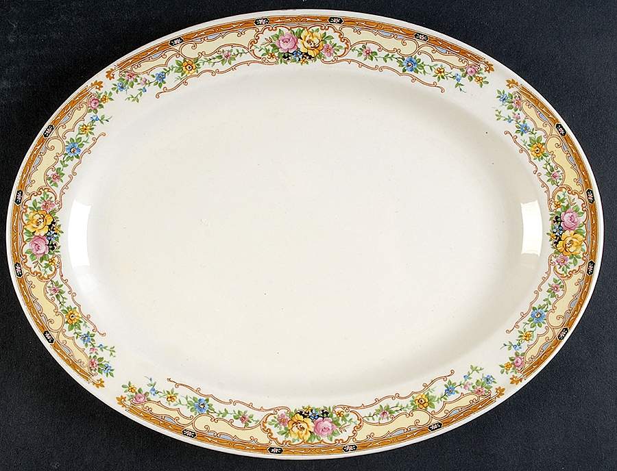 KNO136 11" Oval Serving Platter by Edwin Knowles-1
