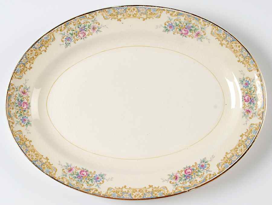 KNO138 11" Oval Serving Platter by Edwin Knowles-1