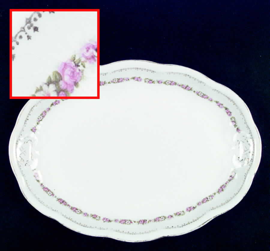 KNO160 11" Oval Serving Platter by Edwin Knowles-1