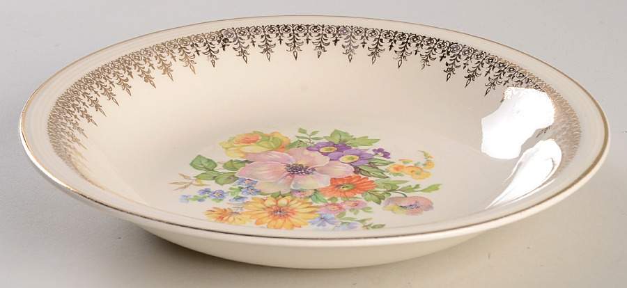Royal Celtic Rim Soup Bowl by Edwin Knowles-1