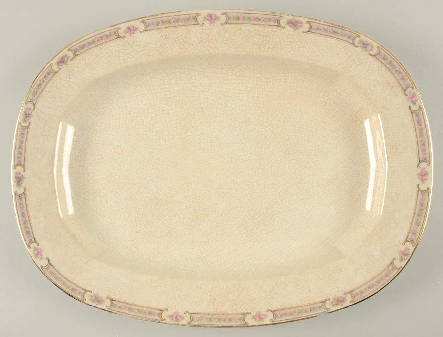 KNO166 15" Oval Serving Platter by Edwin Knowles-1
