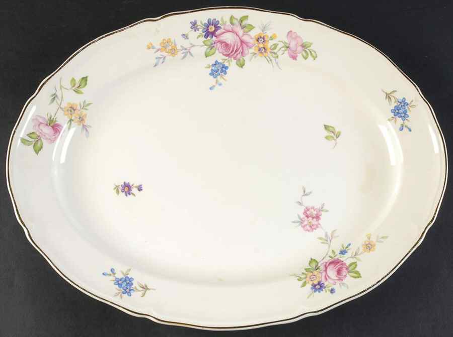 KNO176 15" Oval Serving Platter by Edwin Knowles-1