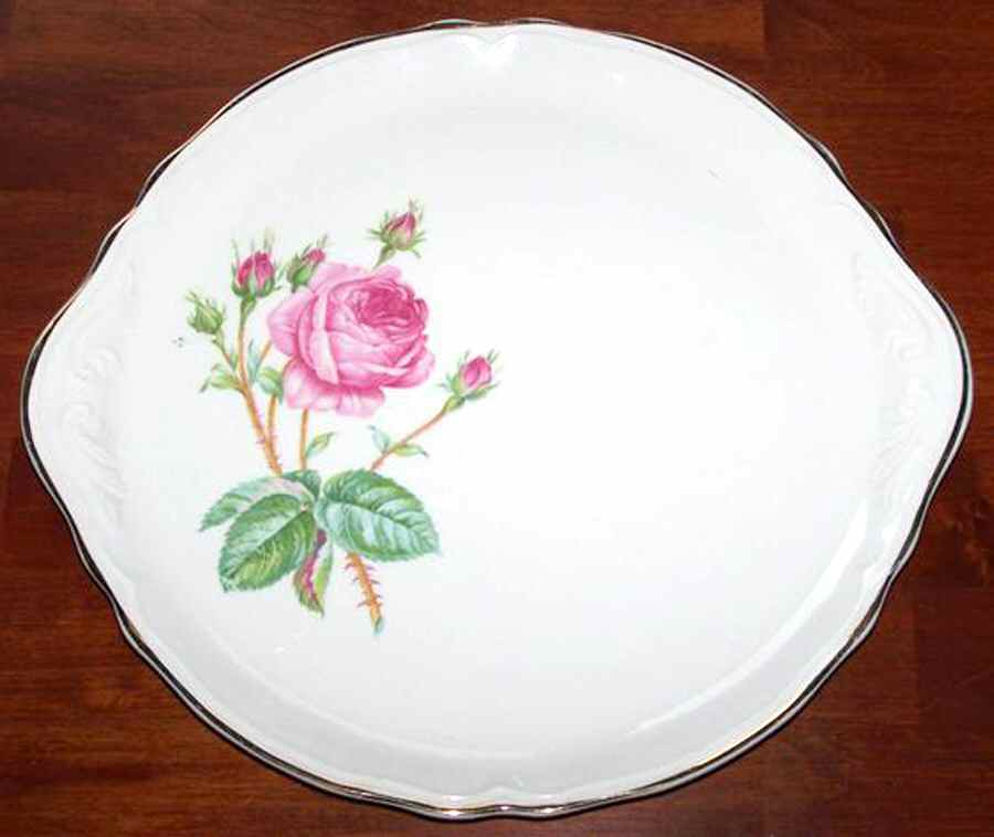 KNO178 Handled Cake Plate by Edwin Knowles-1
