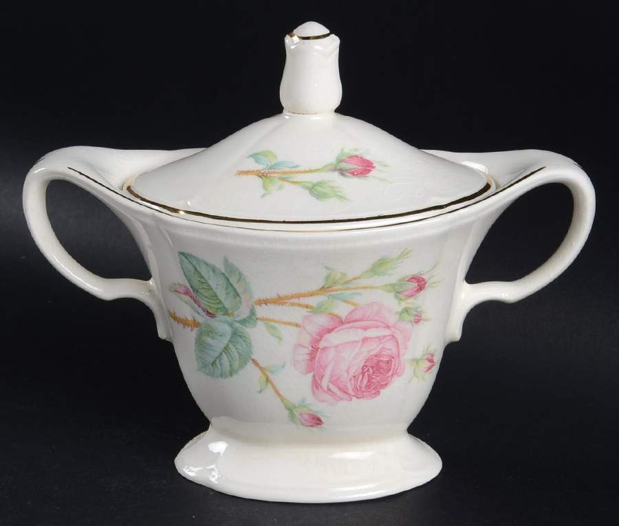 KNO178 Sugar Bowl & Lid by Edwin Knowles-1