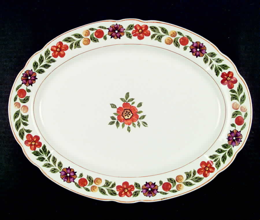 KTK4 14" Oval Serving Platter by Knowles, Taylor & Knowles-1