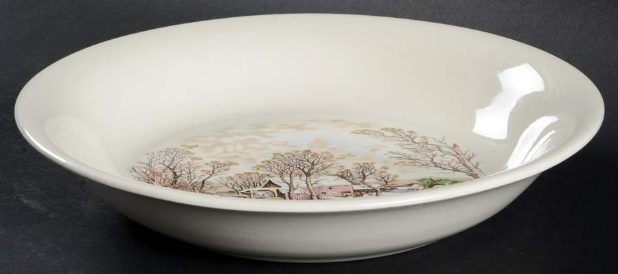 KNO196 9" Round Vegetable Bowl by Edwin Knowles-1