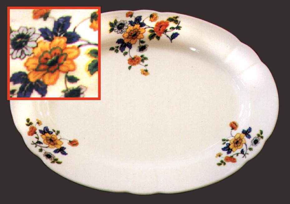 Ktk86 12" Oval Serving Platter by Knowles, Taylor & Knowles-1