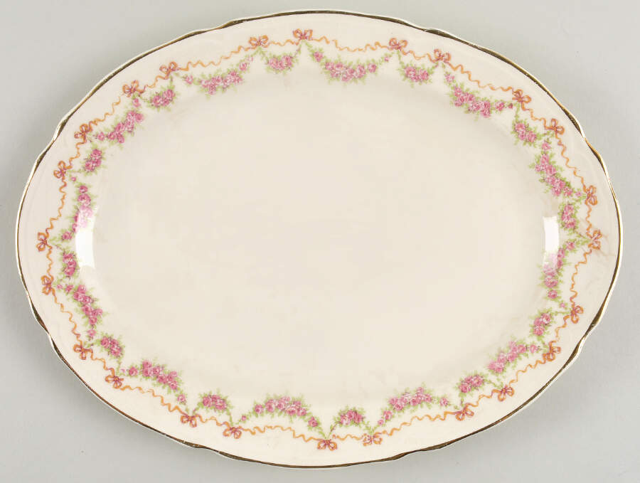 KNO206 11" Oval Serving Platter by Edwin Knowles-1