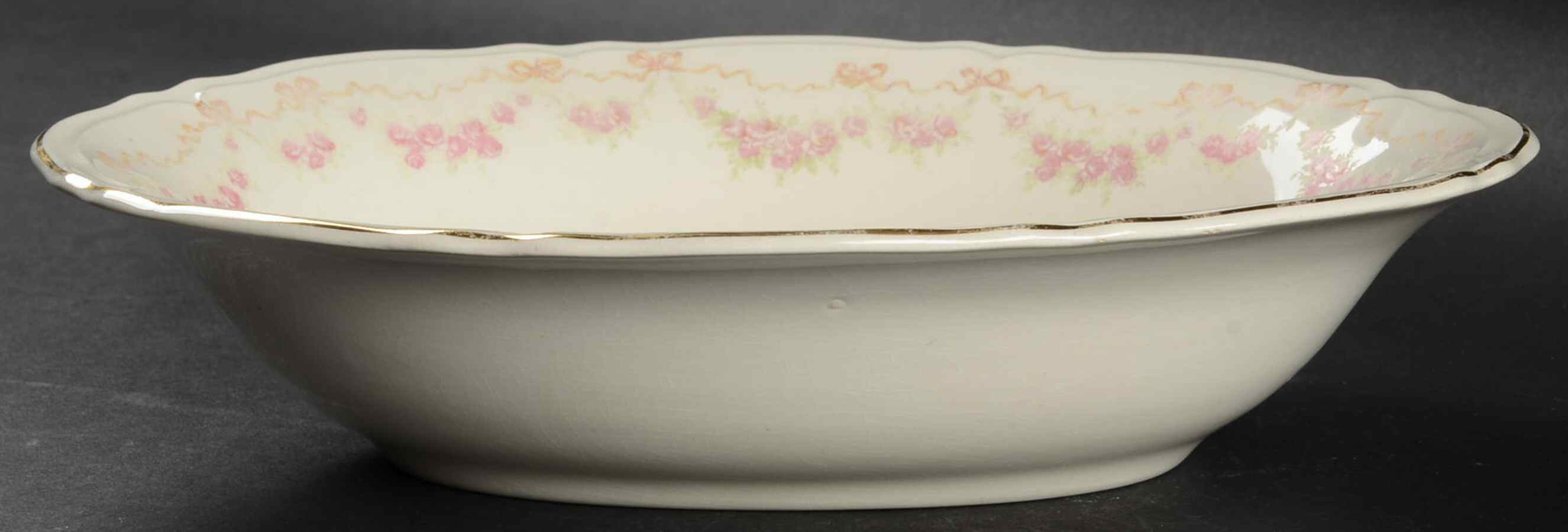 KNO206 9" Oval Vegetable Bowl by Edwin Knowles-1