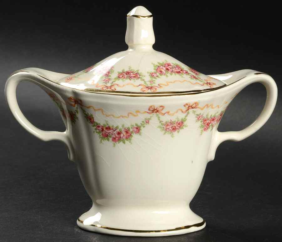 KNO206 Sugar Bowl & Lid by Edwin Knowles-1