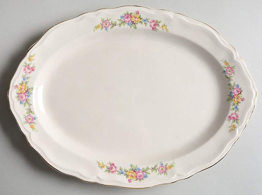 716-EI 13" Oval Serving Platter by Edwin Knowles-1