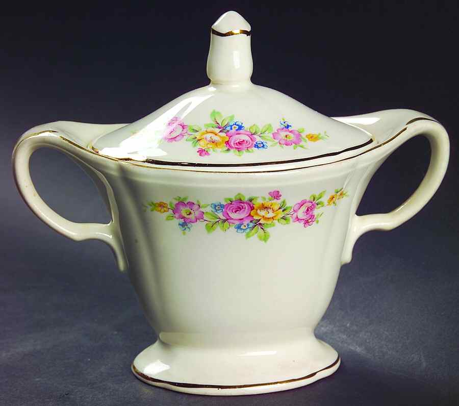 716-EI Sugar Bowl & Lid by Edwin Knowles-1