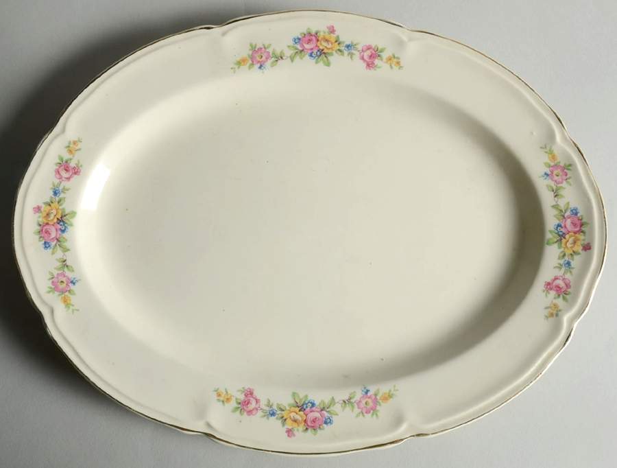 716-EI 13" Oval Serving Platter by Edwin Knowles-1