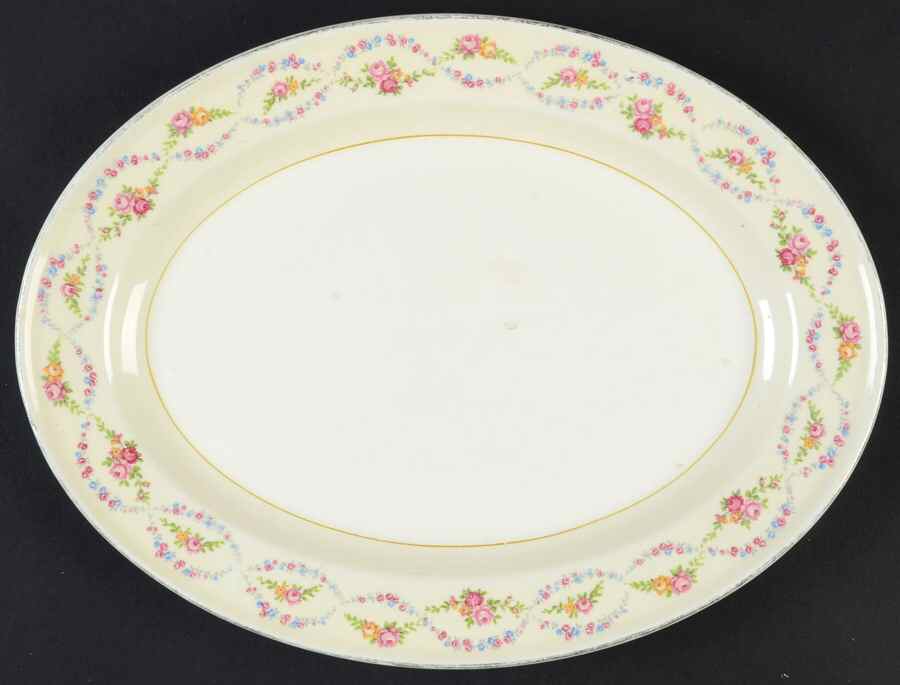 KNO213 11" Oval Serving Platter by Edwin Knowles-1
