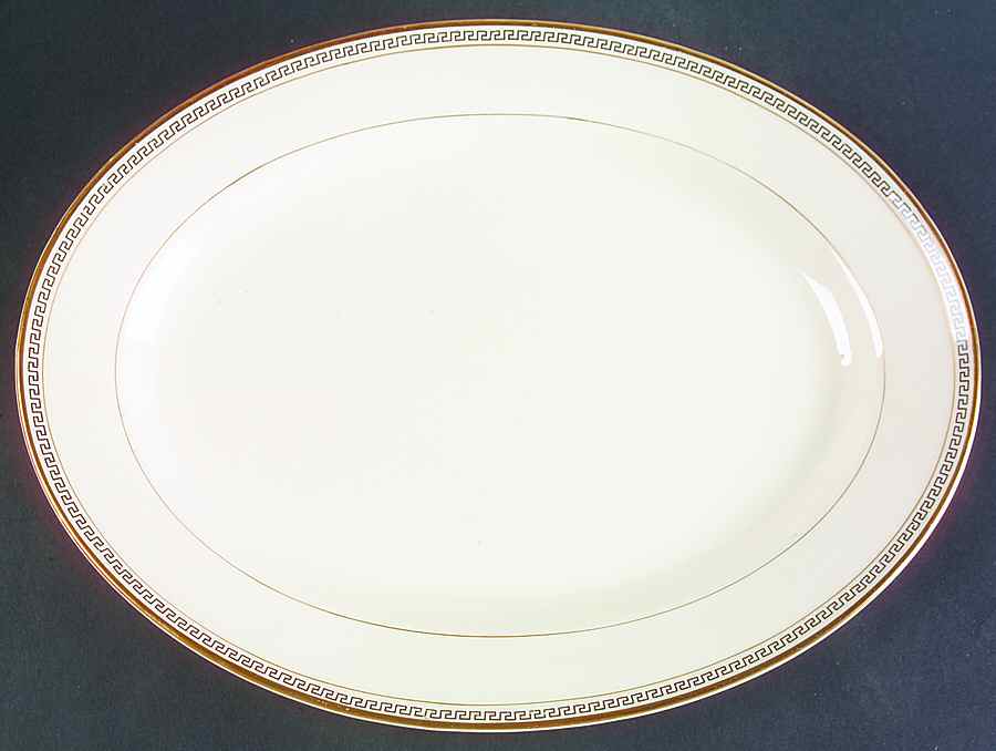 KNO22 15" Oval Serving Platter by Edwin Knowles-1