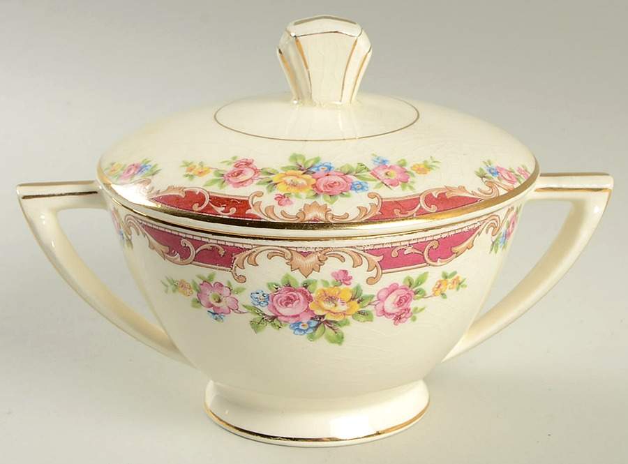 KNO24 Sugar Bowl & Lid by Edwin Knowles-1