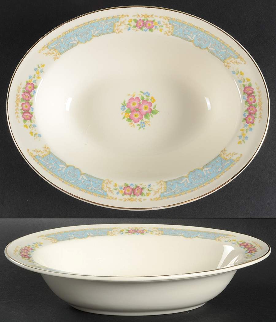 82681 9" Oval Vegetable Bowl by Edwin Knowles-1