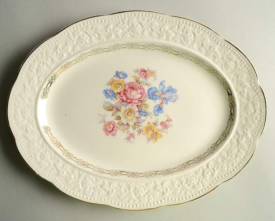 KNO260 13" Oval Serving Platter by Edwin Knowles-1