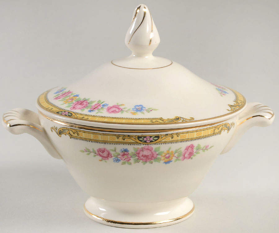 59031 Sugar Bowl & Lid by Edwin Knowles-1