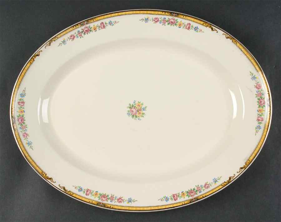 59031 15" Oval Serving Platter by Edwin Knowles-1