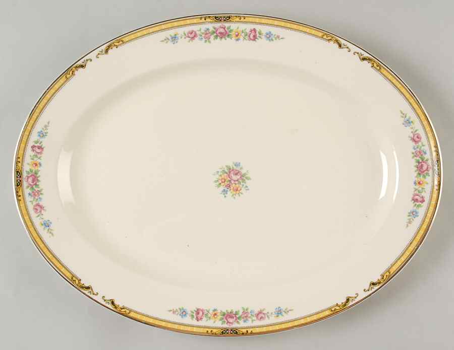 59031 13" Oval Serving Platter by Edwin Knowles-1