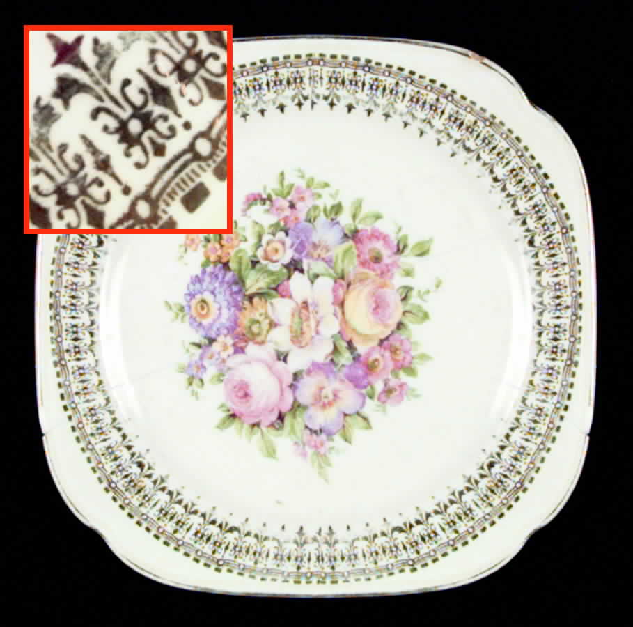 KNO269 Square Salad Plate by Edwin Knowles-1