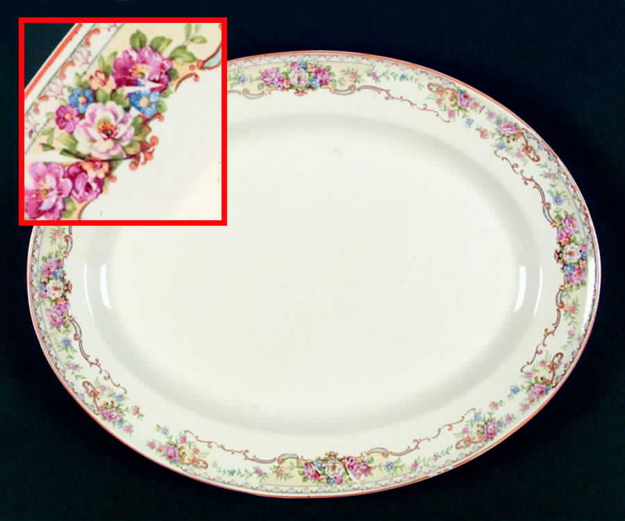 KNO271 15" Oval Serving Platter by Edwin Knowles-1