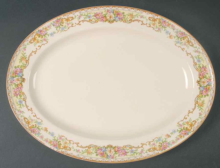 KNO271 13" Oval Serving Platter by Edwin Knowles-1