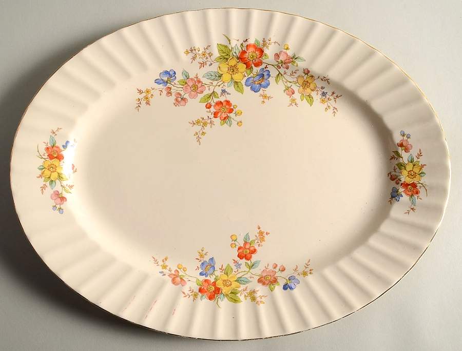 KNO280 14" Oval Serving Platter by Edwin Knowles-1